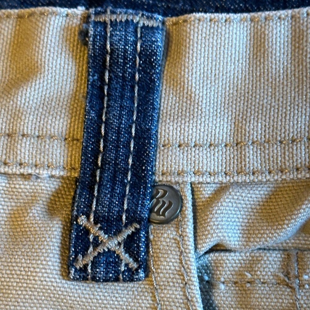 Rocawear Vintage 90s Y2K Khaki 100% Cotton Canvas Shorts Men's Size 42' x 15" - Picture 11 of 16